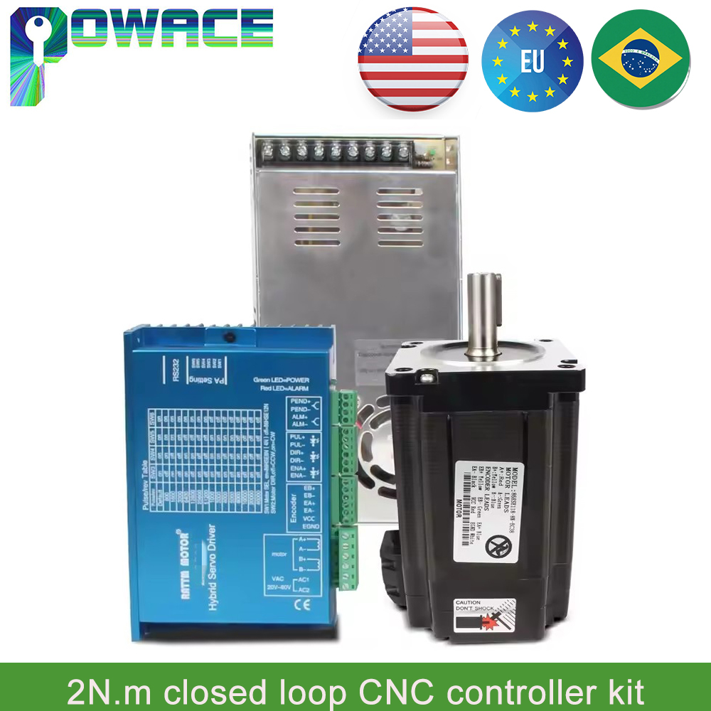 Nema 23 Closed Loop Stepper Motor Driver Kit - 【EU】 2N.m Nema23 Chiuso Servo Motor