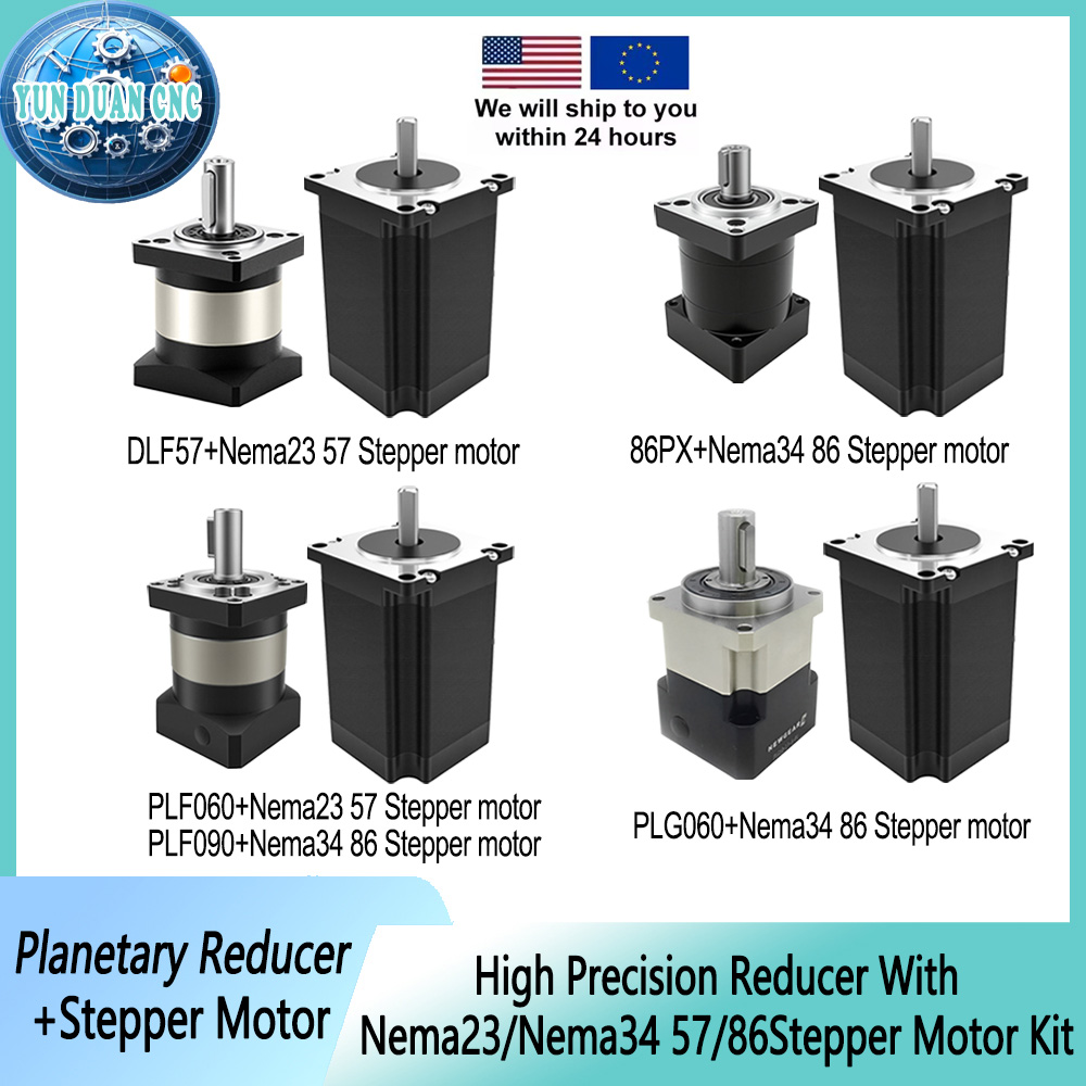 Planetary Gearbox Reducer Nema 23 34 - Redutor Planetário 57/86mm para Kits de