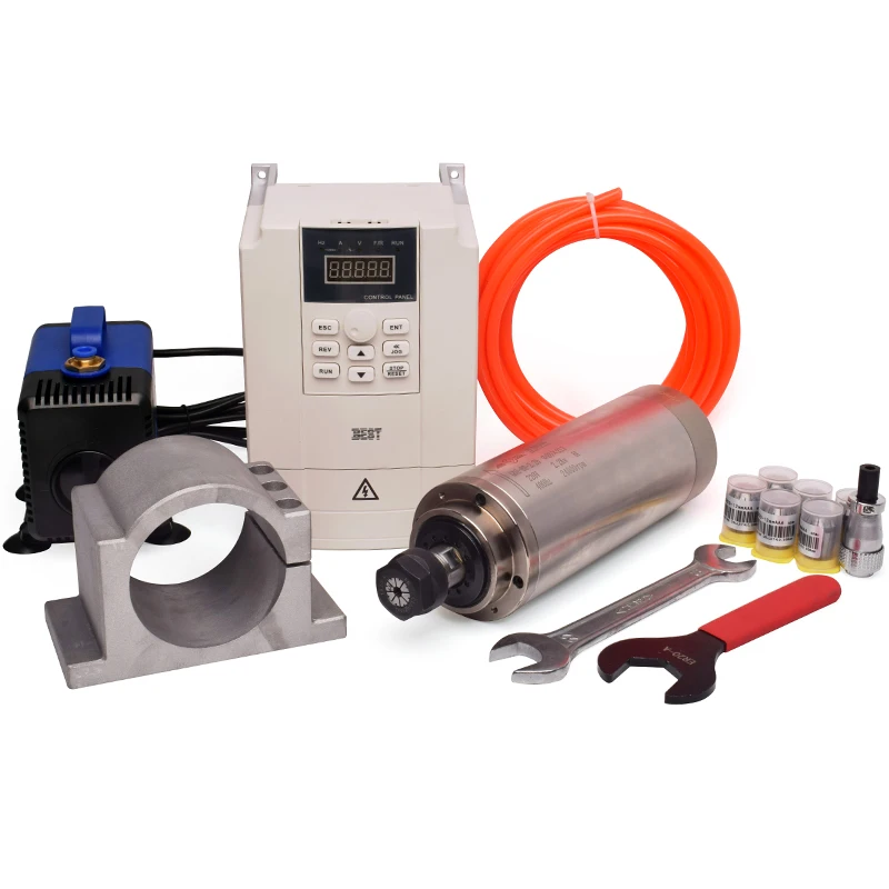 2.2Kw Water Cooled Spindle Kit Vfd - Preço Baixo, Alta Velocidade: Kit Spindle