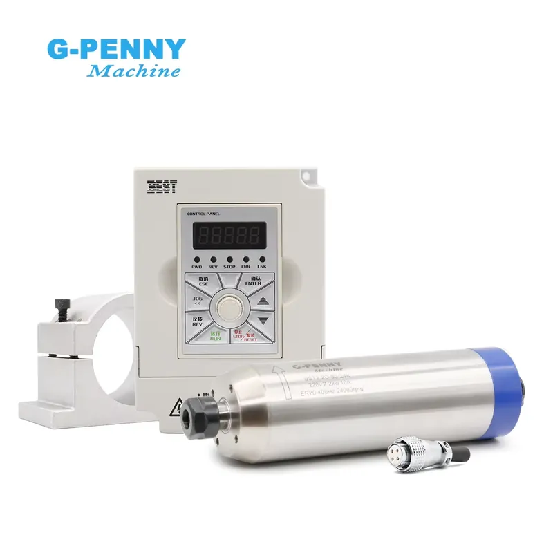 2.2Kw Water Cooled Spindle Kit Vfd - Kit de Motor Spindle G-penny 2.2KW