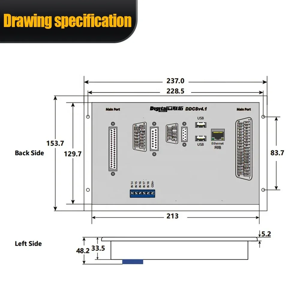 Ddcs V4.1 4 Axis Cnc Offline Controller - Controlador CNC DDCS V4.1 HLTNC 2026