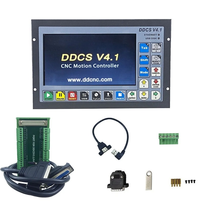 Ddcs V4.1 4 Axis Cnc Offline Controller - Controlador de Movimento Autônomo DDCS V4.1,