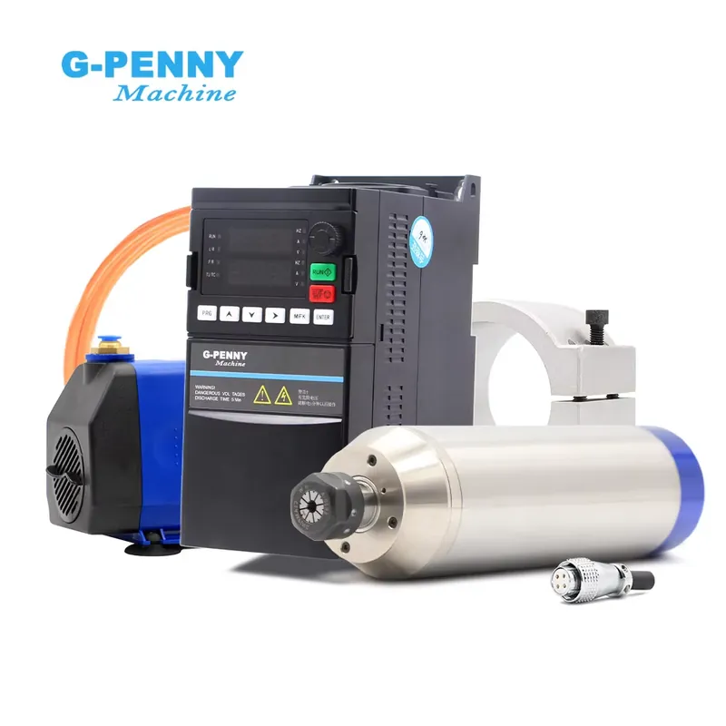 2.2Kw Water Cooled Spindle Kit Vfd - Kit de Spindle Refrigerado a Água
