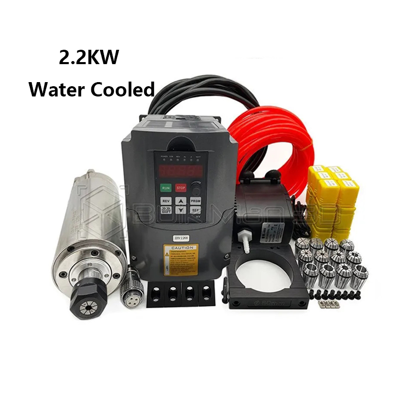 Er20 Collet Chuck Spindle Motor 220V - Motor Spindle Refrigerado a Água de