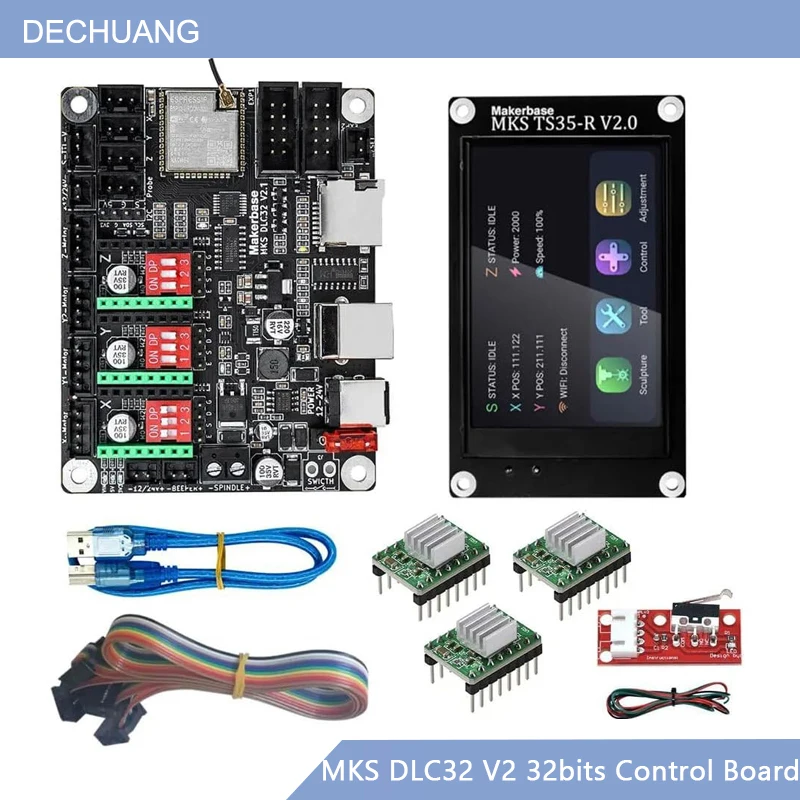 Grbl 32 Bit Control Board Offline Display - Controlador Wi-Fi Offline MKS DLC32 V2