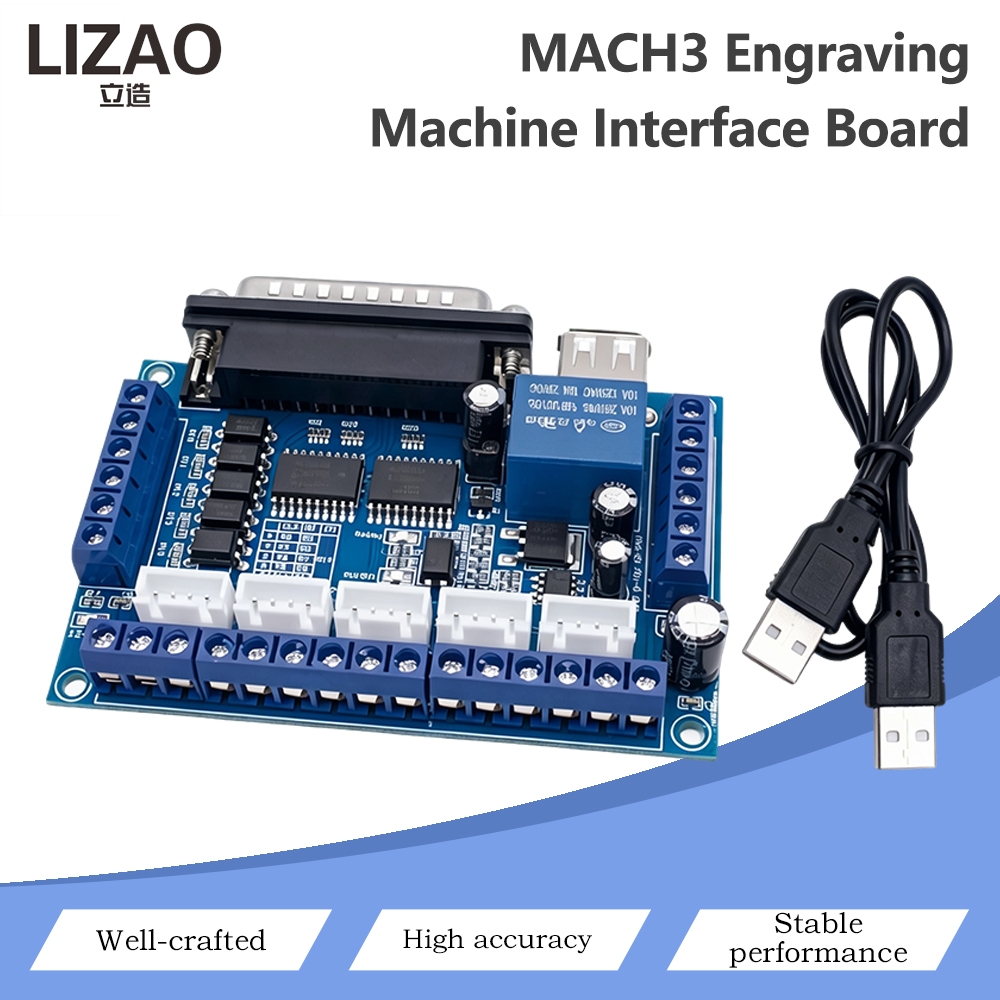 5 Axis Cnc Breakout Board Interface Mach3 - Placa de Controle CNC MACH3 com