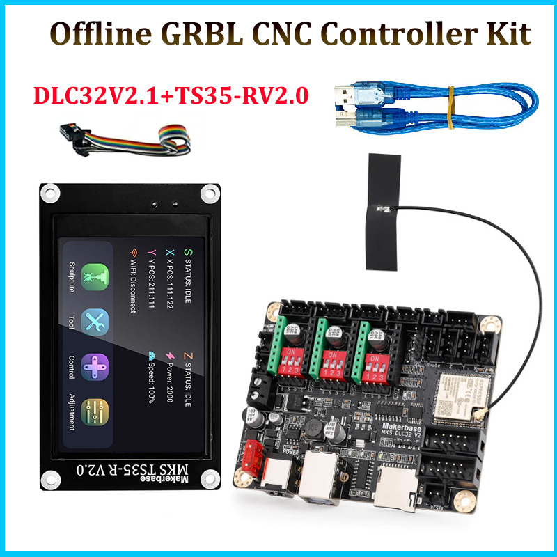 Makerbase mks dlc32 v2.1 32bit - Grbl 32 Bit Control Board Offline Display avaliação e preço