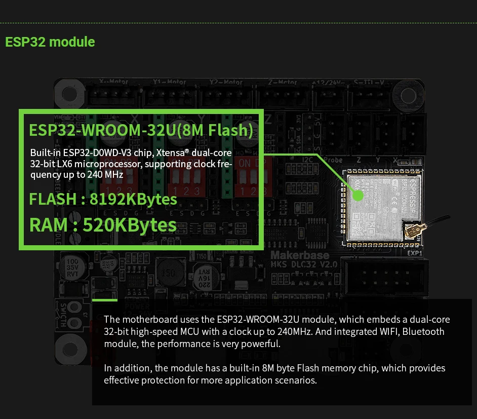Makerbase mks dlc32 v2.1 32bit - Grbl 32 Bit Control Board Offline Display avaliação e preço