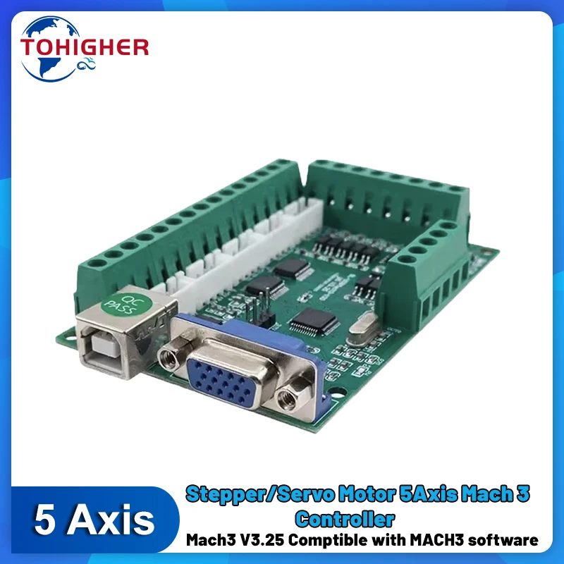 Placa de interface de 5 eixos  - 5 Axis Cnc Breakout Board Interface Mach3 avaliação e preço