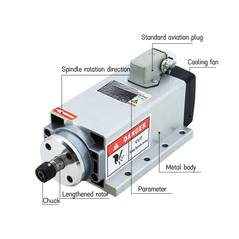 Motor de Eixo para Fresadora 2 - Er20 Collet Chuck Spindle Motor 220V avaliação e preço