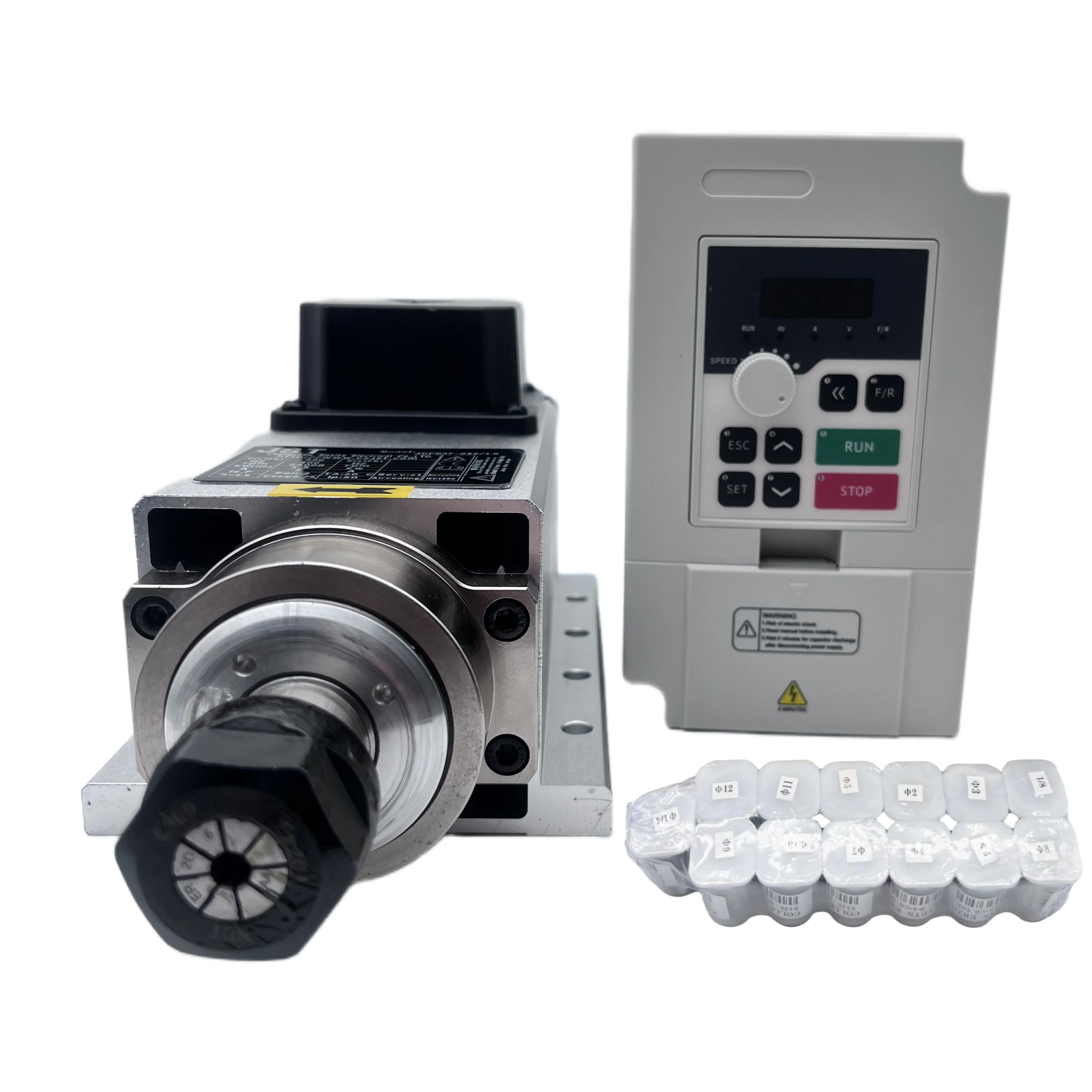 Kit de Motor Spindle CNC 1.5KW - Air Cooled 1.5Kw Spindle Motor Inverter 110V avaliação e preço