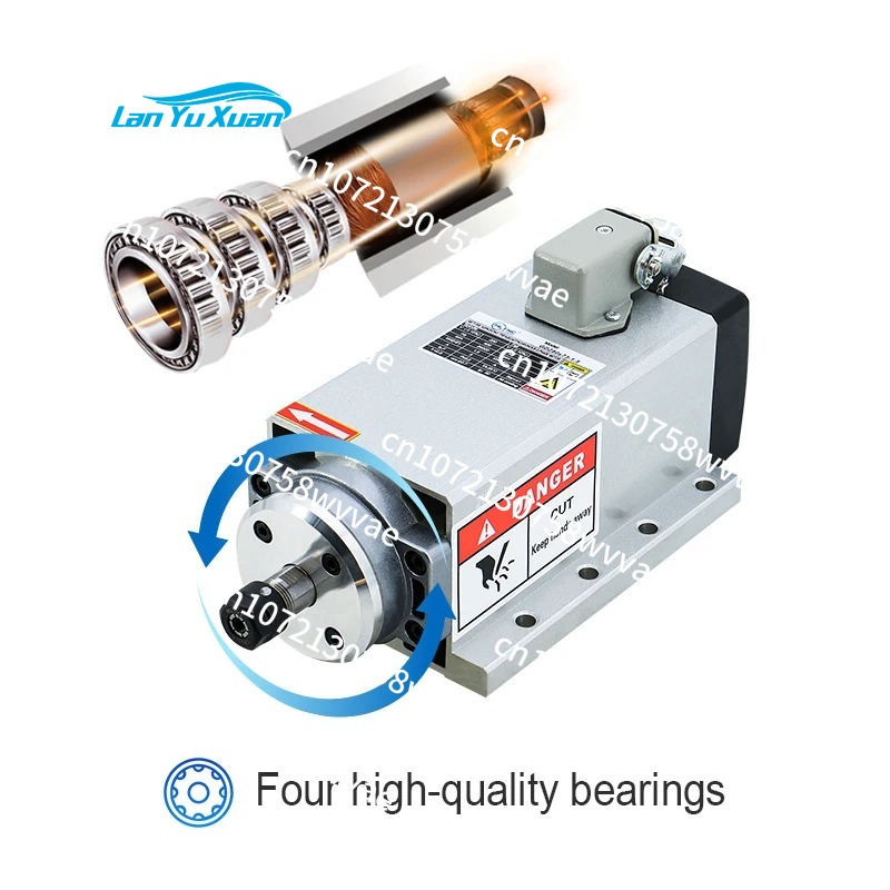 Kit de Spindle CNC Refrigerado - Air Cooled 1.5Kw Spindle Motor Inverter 110V avaliação e preço