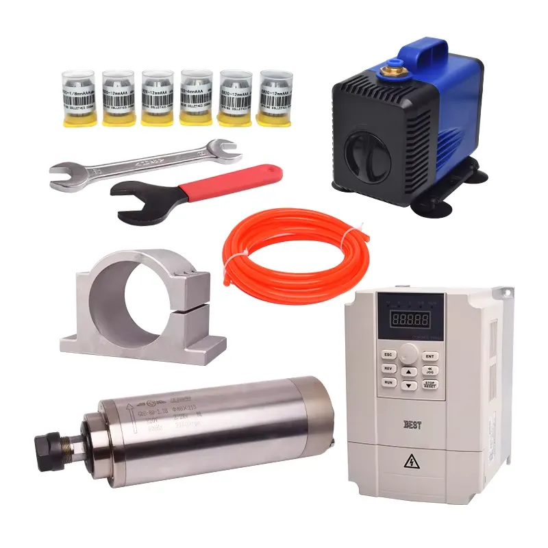 Conjunto de Spindle Refrigerad - 2.2Kw Water Cooled Spindle Kit Vfd avaliação e preço