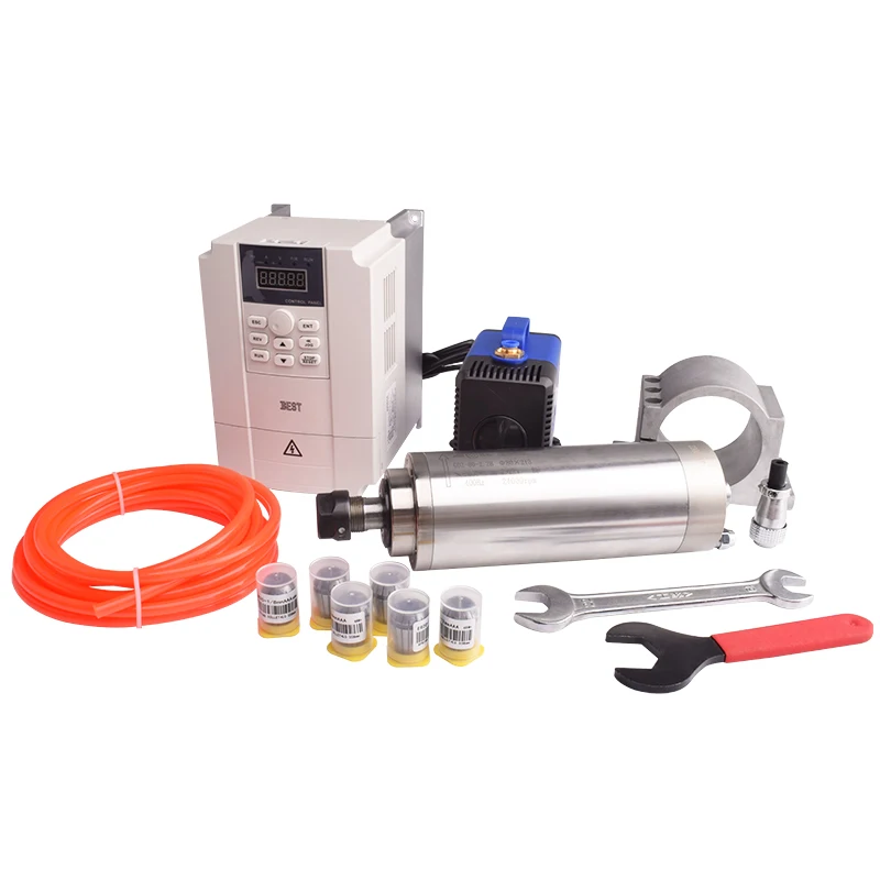 Preço Baixo, Alta Velocidade:  - 2.2Kw Water Cooled Spindle Kit Vfd avaliação e preço