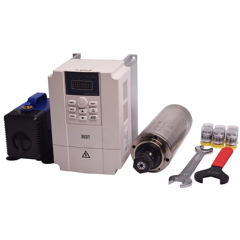 Preço Baixo, Alta Velocidade:  - 2.2Kw Water Cooled Spindle Kit Vfd avaliação e preço