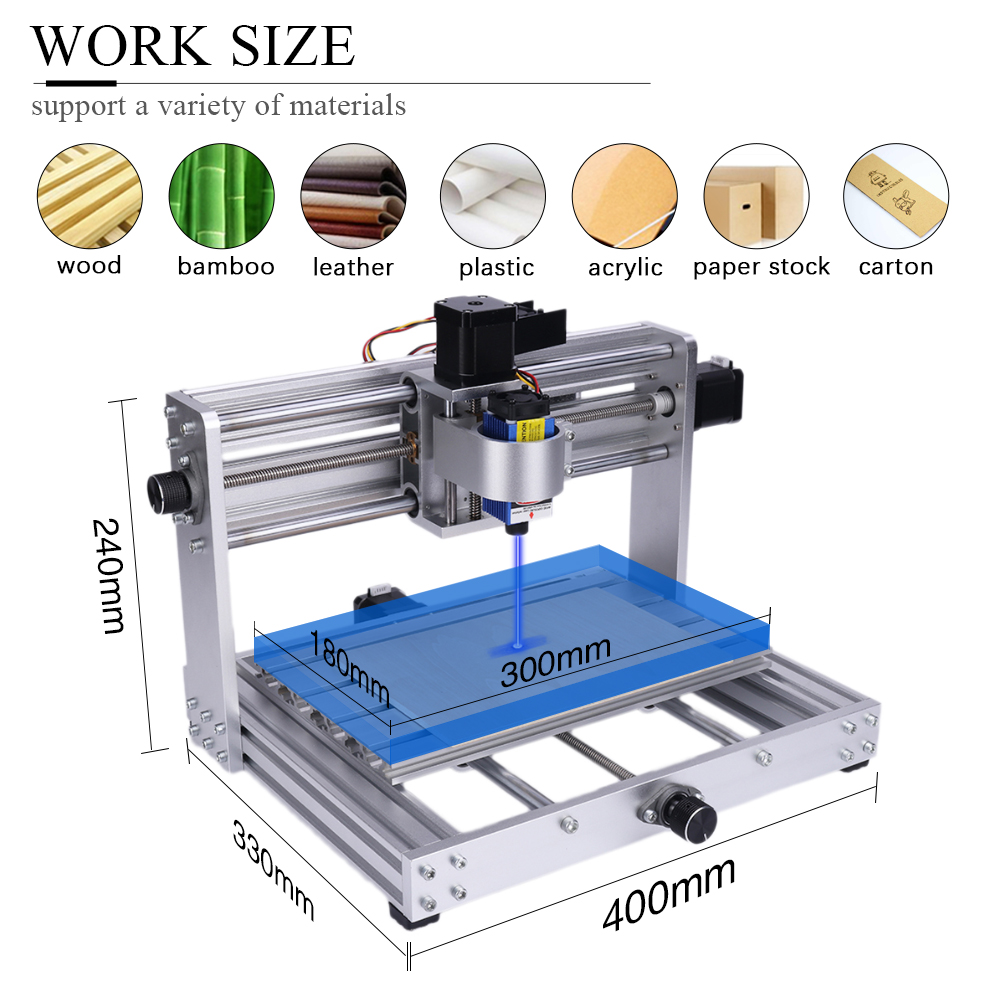 Máquina de gravação de metal c - Cnc 3018 Pro Max Metal avaliação e preço