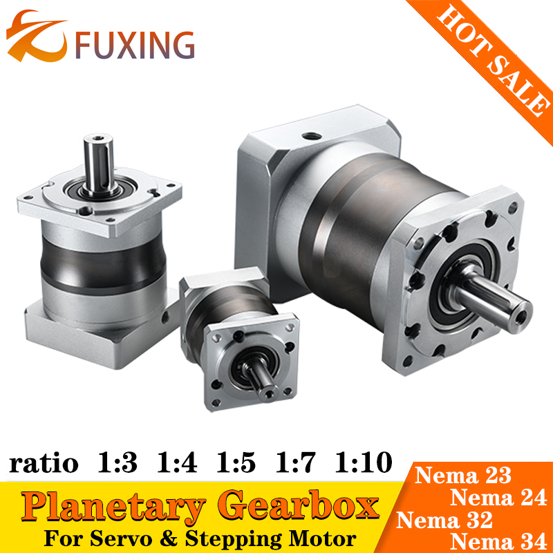 Plf85a relação 5:1 10:1 20:1 4 - Planetary Gearbox Reducer Nema 23 34 avaliação e preço
