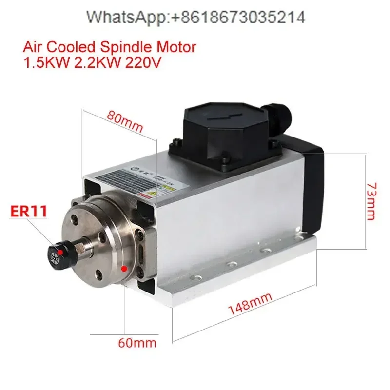 Motor Spindle CNC 800W 1.5KW 2 - Er20 Collet Chuck Spindle Motor 220V avaliação e preço