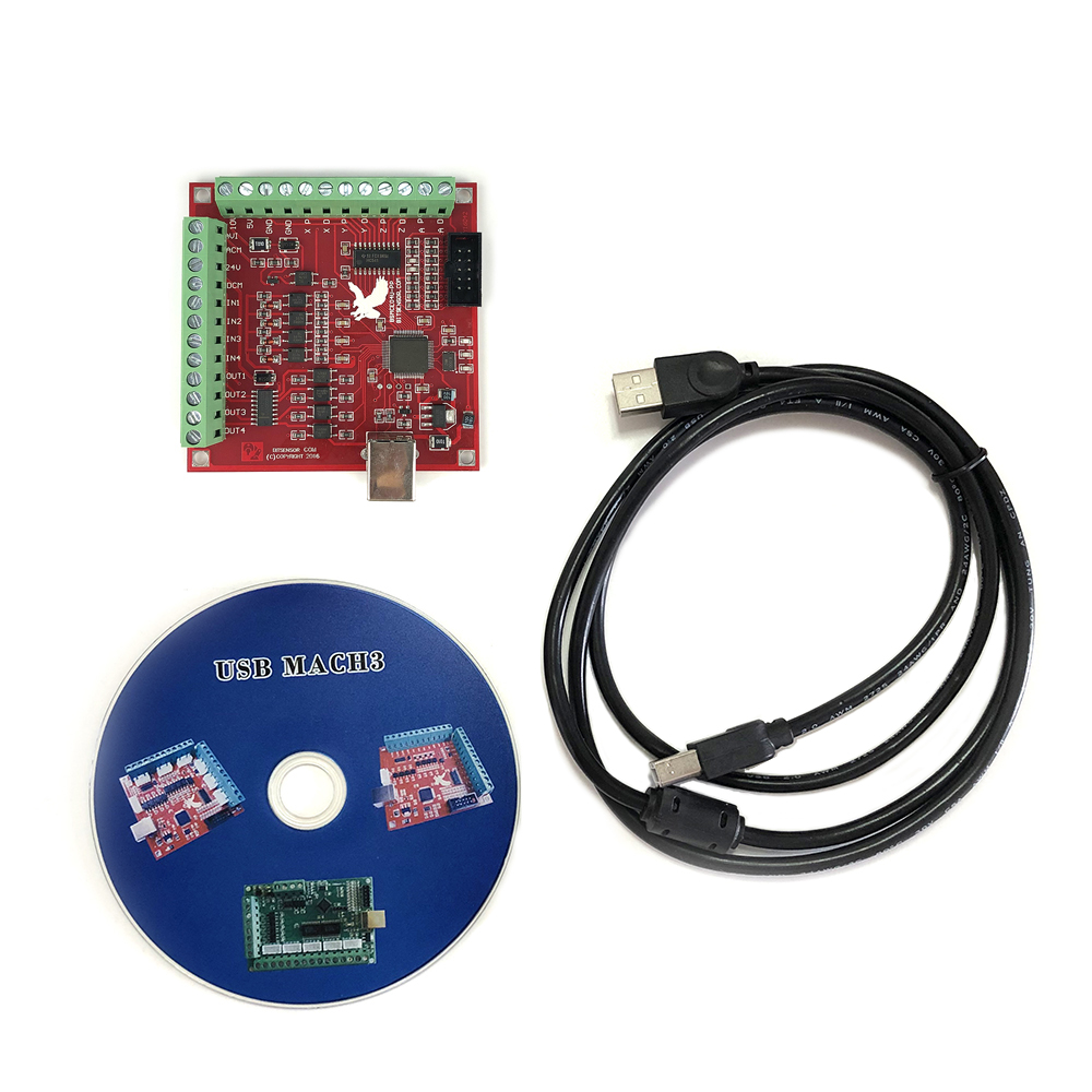 Placa de fuga cnc usb mach3 10 - Mach3 Usb Cnc Controller 4 Axis 100Khz avaliação e preço