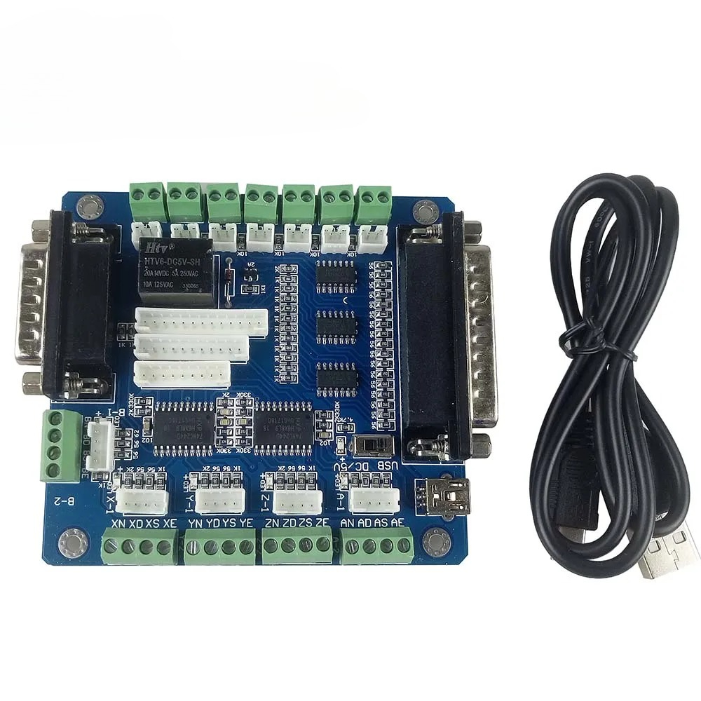 Placa Controladora CNC Mach3 d - 5 Axis Cnc Breakout Board Interface Mach3 avaliação e preço