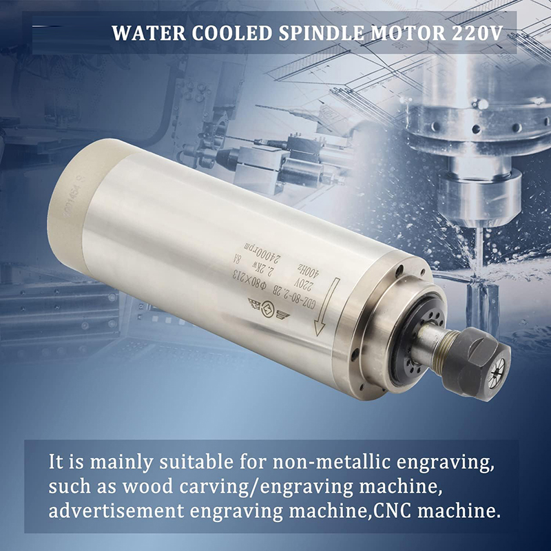2.2kw 1.5kw cnc eixo motor 220 - Er20 Collet Chuck Spindle Motor 220V avaliação e preço